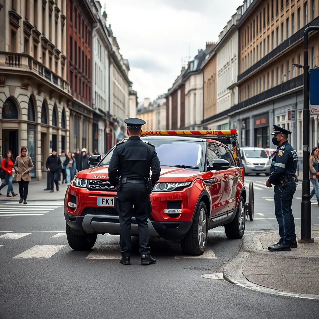 مصادرة سيارة SUV في غرافتون ستريت بعد وقوفها على ممر المشاة
