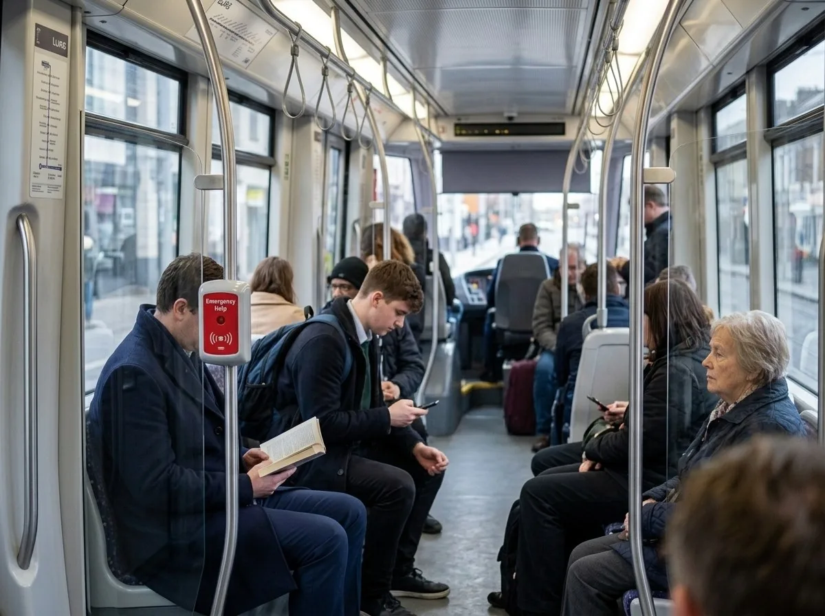 إرشادات ركاب ترام Luas للتبليغ عن سلوكيات التخويف على متن القطارات