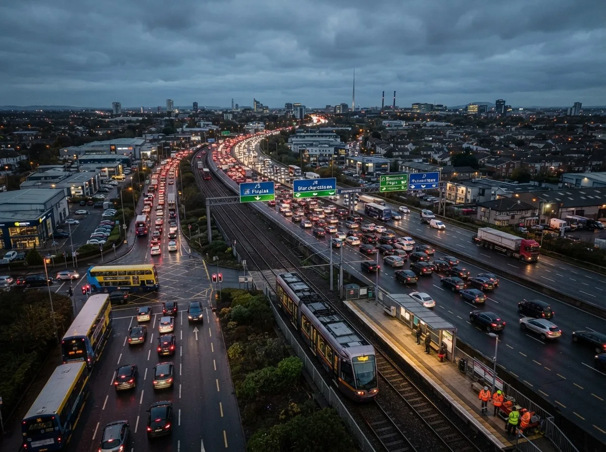تحديثات حركة المرور في دبلن: ازدحامات وحوادث وتأثر ترام Luas