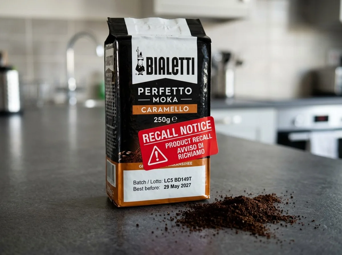 استدعاء عاجل لحزمة قهوة Bialetti Perfetto Moka Caramello بعد اكتشاف مستويات مرتفعة من مادة سامة
