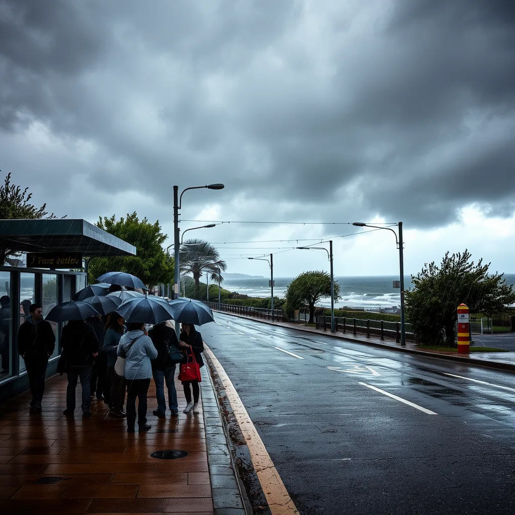 إنذار أصفر: رياح شديدة وأمطار غزيرة متوقعة خلال عطلة نهاية الأسبوع