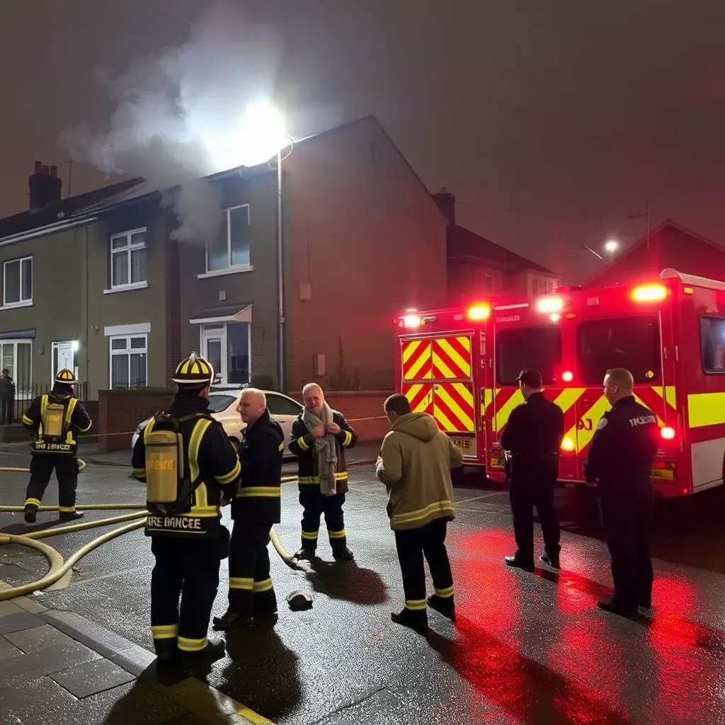 عائلة تُنجيها الصدفة بعد حريق مشتبه بإشعاله في منزل بباليفيرموت